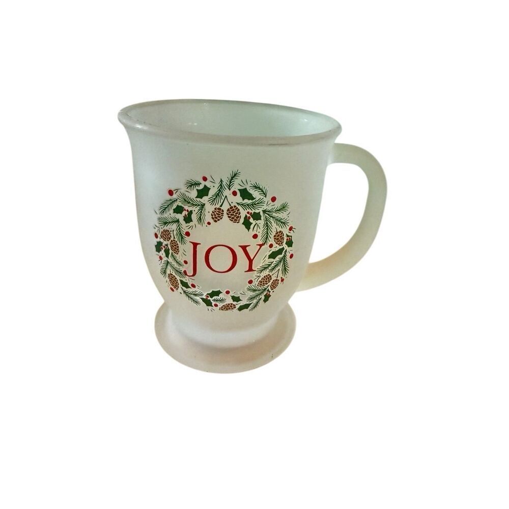 Holiday Glass Mug 14.6 oz New without tags